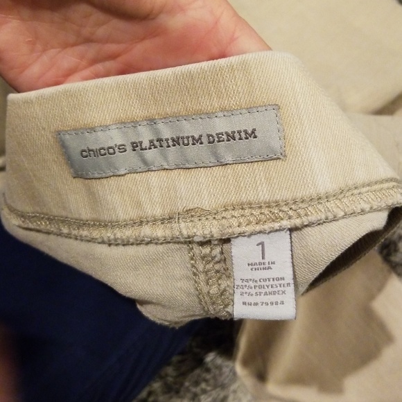 Chico's platinum denim slim fit - Picture 7 of 8